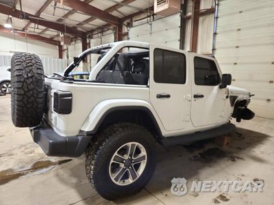 Trzecie zdjęcie samochodu z tyłu: 2021 JEEP WRANGLER UNLIMITED SAHARA VIN:1C4HJXEN7MW645986 - miniatura