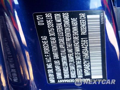 Zdjęcie 12 z 12 samochodu: 2021 PORSCHE TAYCAN 4S VIN:WP0AB2Y16MSA42581 - miniatura