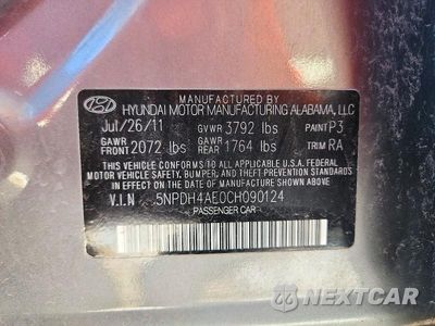 Zdjęcie 12 z 12 samochodu: 2012 HYUNDAI ELANTRA LIMITED VIN:5NPDH4AE0CH090124 - miniatura