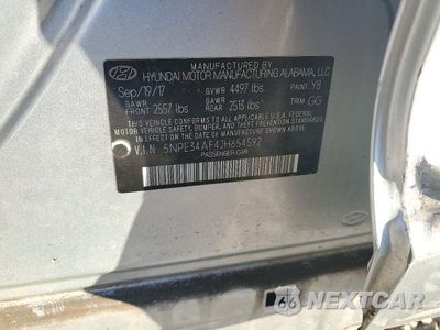 Zdjęcie 12 z 12 samochodu: 2018 HYUNDAI SONATA SEL VIN:5NPE34AF4JH654592 - miniatura