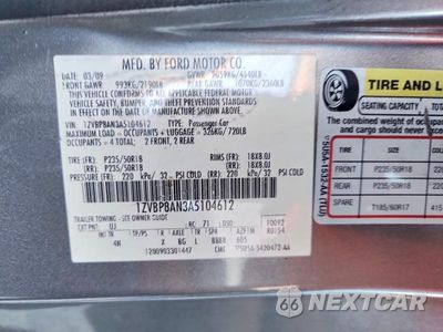 Zdjęcie 12 z 12 samochodu: 2010 FORD MUSTANG VIN:1ZVBP8AN3A5104612 - miniatura