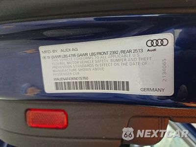 Zdjęcie 12 z 12 samochodu: 2019 AUDI A4 PREMIUM PLUS VIN:WAUENAF43KN015750 - miniatura
