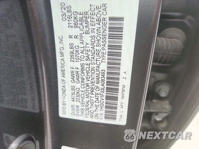 Zdjęcie 12 z 12 samochodu: 2020 HONDA ACCORD SPORT VIN:1HGCV1F33LA083493 - miniatura