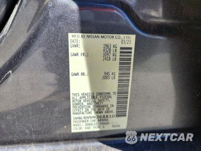 Zdjęcie 12 z 12 samochodu: 2023 NISSAN ALTIMA SV VIN:1N4BL4DV9PN368810 - miniatura