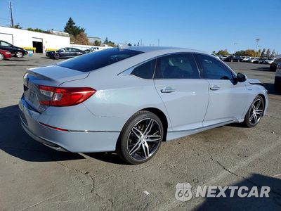Trzecie zdjęcie samochodu z tyłu: 2021 HONDA ACCORD TOURING HYBRID VIN:1HGCV3F97MA005560 - miniatura