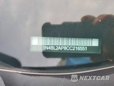 Zdjęcie 12 z 12 samochodu: 2012 NISSAN ALTIMA SR VIN:1N4BL2AP8CC216551 - miniatura