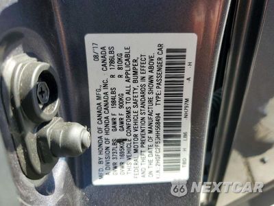 Zdjęcie 12 z 12 samochodu: 2017 HONDA CIVIC LX VIN:2HGFC2F55HH568494 - miniatura