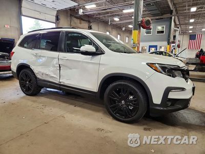 Czwarte zdjęcie samochodu z boku: 2021 HONDA PILOT SE VIN:5FNYF6H20MB017561 - miniatura