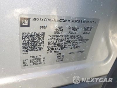 Zdjęcie 13 z 13 samochodu: 2019 GMC TERRAIN SLT VIN:3GKALVEX3KL349887 - miniatura