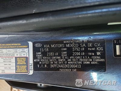 Zdjęcie 12 z 12 samochodu: 2019 KIA FORTE LXS VIN:3KPF24AD2KE066413 - miniatura
