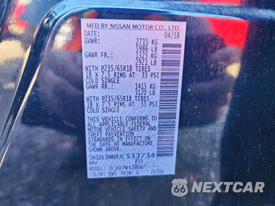 Zdjęcie 13 z 13 samochodu: 2018 INFINITI QX60 BASE VIN:5N1DL0MN9JC533734 - miniatura