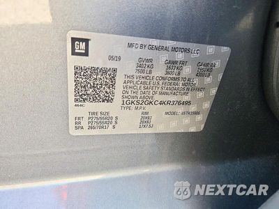 Zdjęcie 13 z 13 samochodu: 2019 GMC YUKON XL K1500 SLT VIN:1GKS2GKC4KR376495 - miniatura