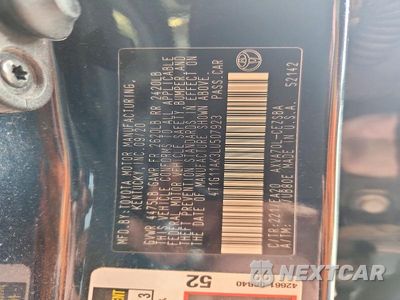 Zdjęcie 12 z 12 samochodu: 2020 TOYOTA CAMRY SE VIN:4T1G11AK3LU507923 - miniatura