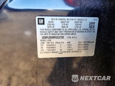 Zdjęcie 13 z 13 samochodu: 2015 CHEVROLET EQUINOX LS VIN:2GNFLEEK8F6232796 - miniatura