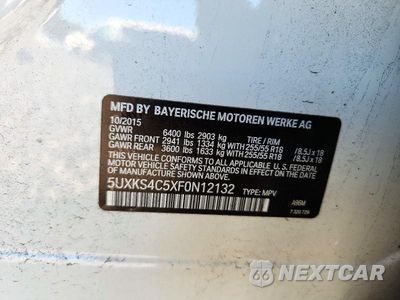 Zdjęcie 13 z 13 samochodu: 2015 BMW X5 XDRIVE35D VIN:5UXKS4C5XF0N12132 - miniatura