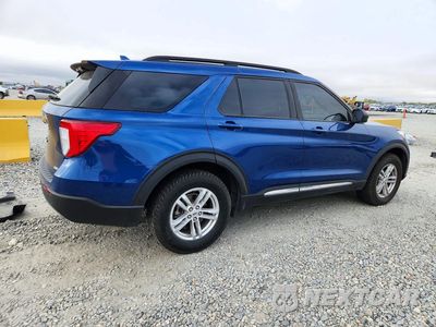 Trzecie zdjęcie samochodu z tyłu: 2020 FORD EXPLORER XLT VIN:1FMSK8DH8LGB92258 - miniatura