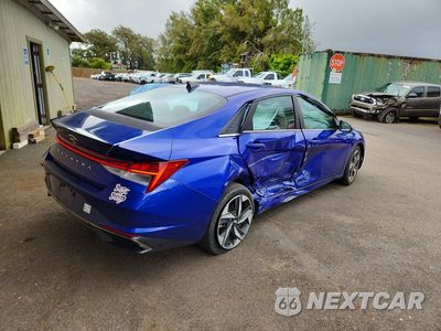 Trzecie zdjęcie samochodu z tyłu: 2021 HYUNDAI ELANTRA SEL VIN:KMHLN4AG4MU129841 - miniatura