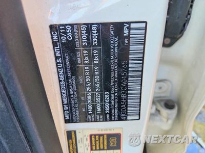 Zdjęcie 13 z 13 samochodu: 2012 MERCEDES-BENZ ML 350 4MATIC VIN:4JGDA5HB3CA015765 - miniatura