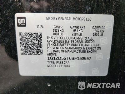Zdjęcie 12 z 12 samochodu: 2025 CHEVROLET MALIBU LT VIN:1G1ZD5ST0SF150957 - miniatura