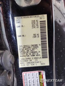 Zdjęcie 12 z 12 samochodu: 2012 NISSAN ALTIMA 2.5 S VIN:1N4AL2EP0CC138014 - miniatura