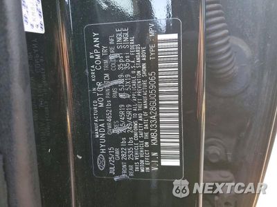 Zdjęcie 13 z 13 samochodu: 2016 HYUNDAI TUCSON SPORT VIN:KM8J33A28GU059065 - miniatura