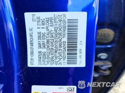 Zdjęcie 12 z 12 samochodu: 2018 HONDA ACCORD SPORT VIN:1HGCV1F33JA214130 - miniatura