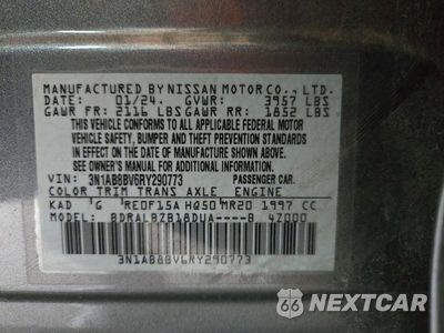 Zdjęcie 12 z 12 samochodu: 2024 NISSAN SENTRA S VIN:3N1AB8BV6RY290773 - miniatura