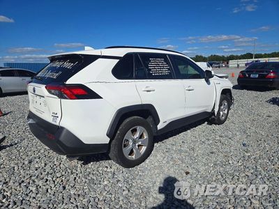 Trzecie zdjęcie samochodu z tyłu: 2019 TOYOTA RAV4 HYBRID XLE VIN:JTMRWRFV3KD036757 - miniatura