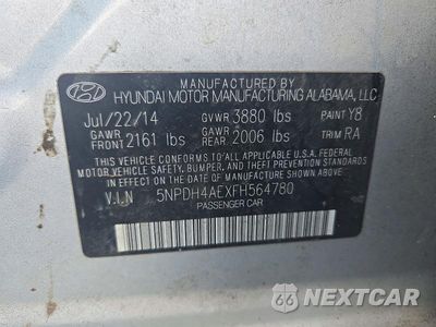 Zdjęcie 12 z 12 samochodu: 2015 HYUNDAI ELANTRA SE VIN:5NPDH4AEXFH564780 - miniatura