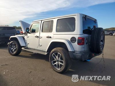 Drugie zdjęcie samochodu z przodu: 2022 JEEP WRANGLER UNLIMITED SAHARA 4XE VIN:1C4JJXP68NW228093 - miniatura