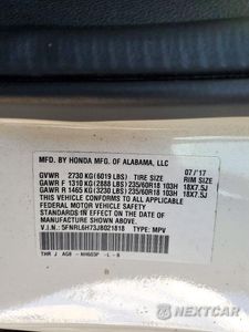 Zdjęcie 14 z 14 samochodu: 2018 HONDA ODYSSEY EXL VIN:5FNRL6H73JB021818 - miniatura