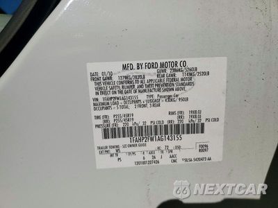 Zdjęcie 13 z 13 samochodu: 2010 FORD TAURUS LIMITED VIN:1FAHP2FW1AG143155 - miniatura