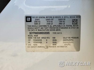 Zdjęcie 13 z 13 samochodu: 2011 CADILLAC SRX PREMIUM COLLECTION VIN:3GYFNKE68BS508985 - miniatura