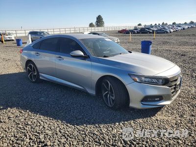 Czwarte zdjęcie samochodu z boku: 2018 HONDA ACCORD SPORT VIN:1HGCV1F33JA058896 - miniatura