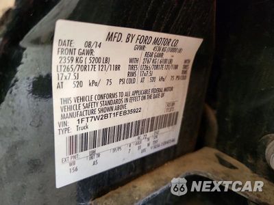 Zdjęcie 12 z 12 samochodu: 2015 FORD F250 SUPER DUTY VIN:1FT7W2BT1FEB35922 - miniatura