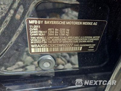 Zdjęcie 13 z 13 samochodu: 2012 BMW 528 I VIN:WBAXG5C5XCDW92227 - miniatura