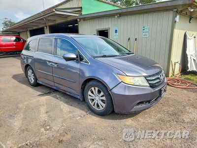 Czwarte zdjęcie samochodu z boku: 2014 HONDA ODYSSEY EXL VIN:5FNRL5H67EB018587 - miniatura