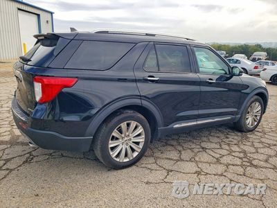 Trzecie zdjęcie samochodu z tyłu: 2021 FORD EXPLORER LIMITED VIN:1FMSK8FH7MGA21886 - miniatura
