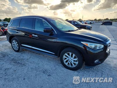 Czwarte zdjęcie samochodu z boku: 2013 INFINITI JX35 BASE VIN:5N1AL0MM2DC314354 - miniatura