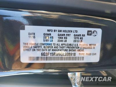 Zdjęcie 12 z 12 samochodu: 2016 CHEVROLET SS VIN:6G3F15RW9GL208918 - miniatura