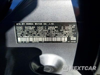 Zdjęcie 13 z 13 samochodu: 2016 HONDA FIT EX VIN:JHMGK5H7XGX032543 - miniatura