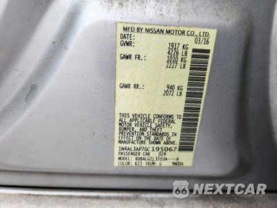 Zdjęcie 12 z 12 samochodu: 2016 NISSAN ALTIMA 2.5 S VIN:1N4AL3AP7GC195067 - miniatura