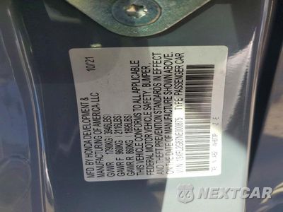 Zdjęcie 13 z 13 samochodu: 2022 HONDA CIVIC SPORT VIN:19XFL2G87NE000875 - miniatura