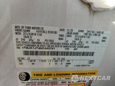 Zdjęcie 13 z 13 samochodu: 2022 FORD EXPEDITION MAX XLT VIN:1FMJK1JT4NEA65761 - miniatura