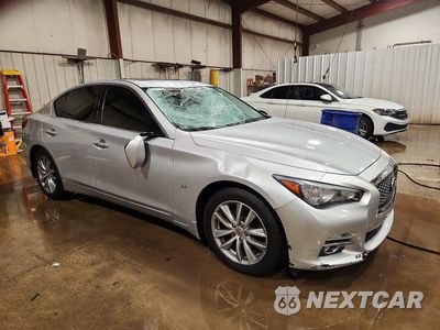 Czwarte zdjęcie samochodu z boku: 2014 INFINITI Q50 BASE VIN:JN1BV7AR5EM700390 - miniatura