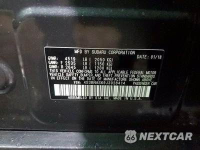 Zdjęcie 13 z 13 samochodu: 2018 SUBARU LEGACY SPORT VIN:4S3BNAS69J3028414 - miniatura