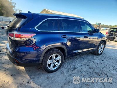 Trzecie zdjęcie samochodu z tyłu: 2015 TOYOTA HIGHLANDER LIMITED PLATINUM VIN:5TDYKRFH8FS058555 - miniatura