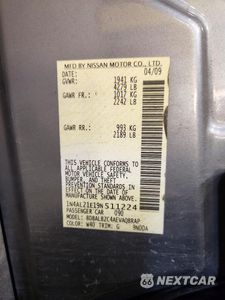 Zdjęcie 12 z 12 samochodu: 2009 NISSAN ALTIMA 2.5 VIN:1N4AL21E19N511224 - miniatura