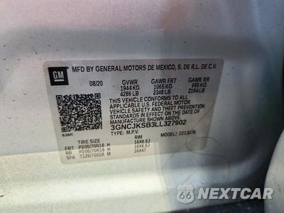 Zdjęcie 13 z 13 samochodu: 2020 CHEVROLET TRAX LS VIN:3GNCJKSB3LL327902 - miniatura