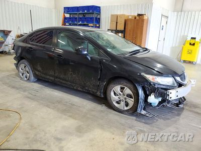 Czwarte zdjęcie samochodu z boku: 2013 HONDA CIVIC LX VIN:2HGFB2F54DH516142 - miniatura